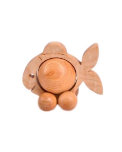 Lesena ribica z vrtljivim trebuhom