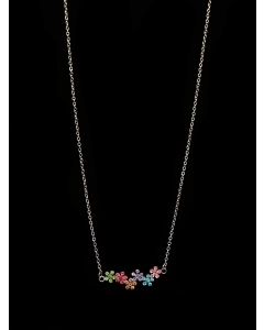 Ogrlica s pisanimi cvetlicami SHAGWEAR