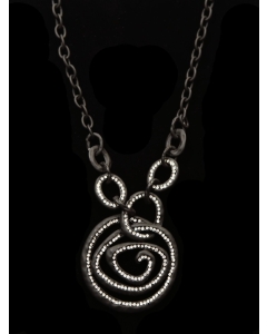 Črna ogrlica s spiralo SHAGWEAR
