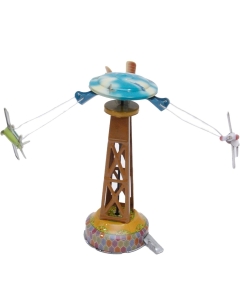 Letalski stolp z letali na ključek iz pločevine