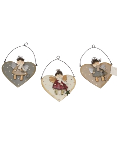 Kovinski angelček na srcu