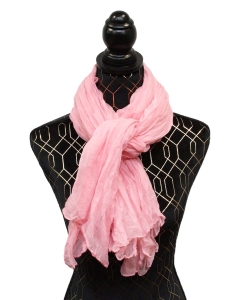 Šal zmečkanka 180x105cm - roza