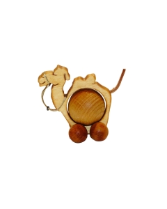 Lesena kamela z vrtljivim trebuhom