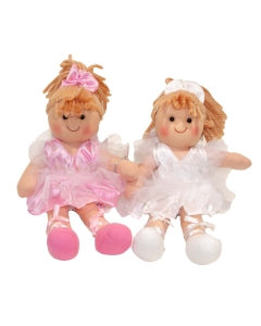 Balerina roza in bela Le Tate, 25 cm