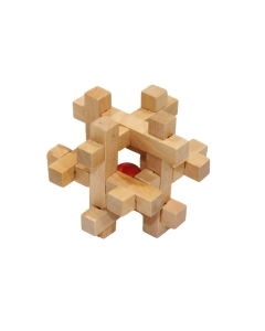 Lesena miselna sestavljanka "skrita žogica"