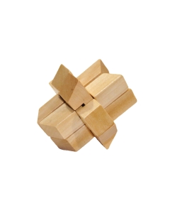 Lesena miselna sestavljanka "Prepletena raketa"