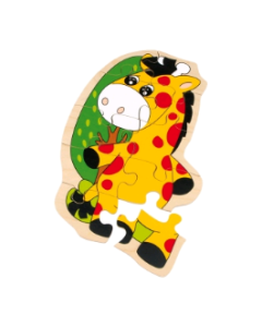 Lesena sestavljanka - žirafa