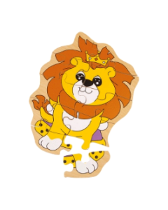 Lesena sestavljanka - lev