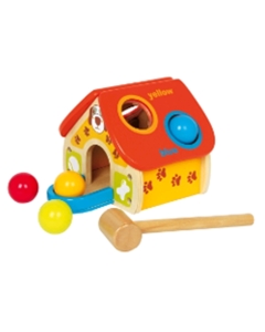 S kladivom kroglice potisni v uto