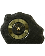 Namizna ura iz kamna sivo črna 20x14