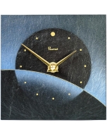 Namizna ura iz kamna sivo črna 13x13