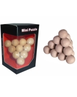 Mala lesena miselna sestavljanka piramida iz kroglic