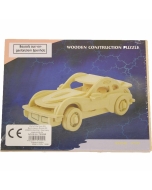 Naravni les 3D Puzzle - Avto