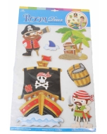 Stenske nalepke gusarji