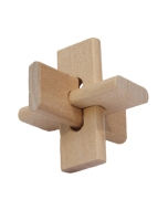 Mala lesena miselna sestavljanka iz 3-ih kosov