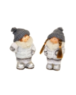 Keramični otrok s pleteno tekstilno kapo