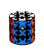 Rubikov Valj z Zobniki 3x3x3 QiYi Gear Cylinder črn