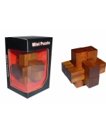 Mala lesena miselna sestavljanka iz 6-ih kosov