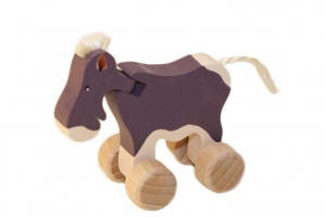 Leseni konjiček na kolesih