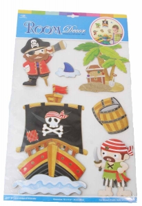 Stenske nalepke gusarji 