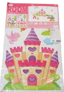 Stenske nalepke princesa in vitez